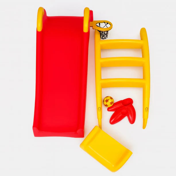 3-Step Baby Slide with Basketball Hoop
