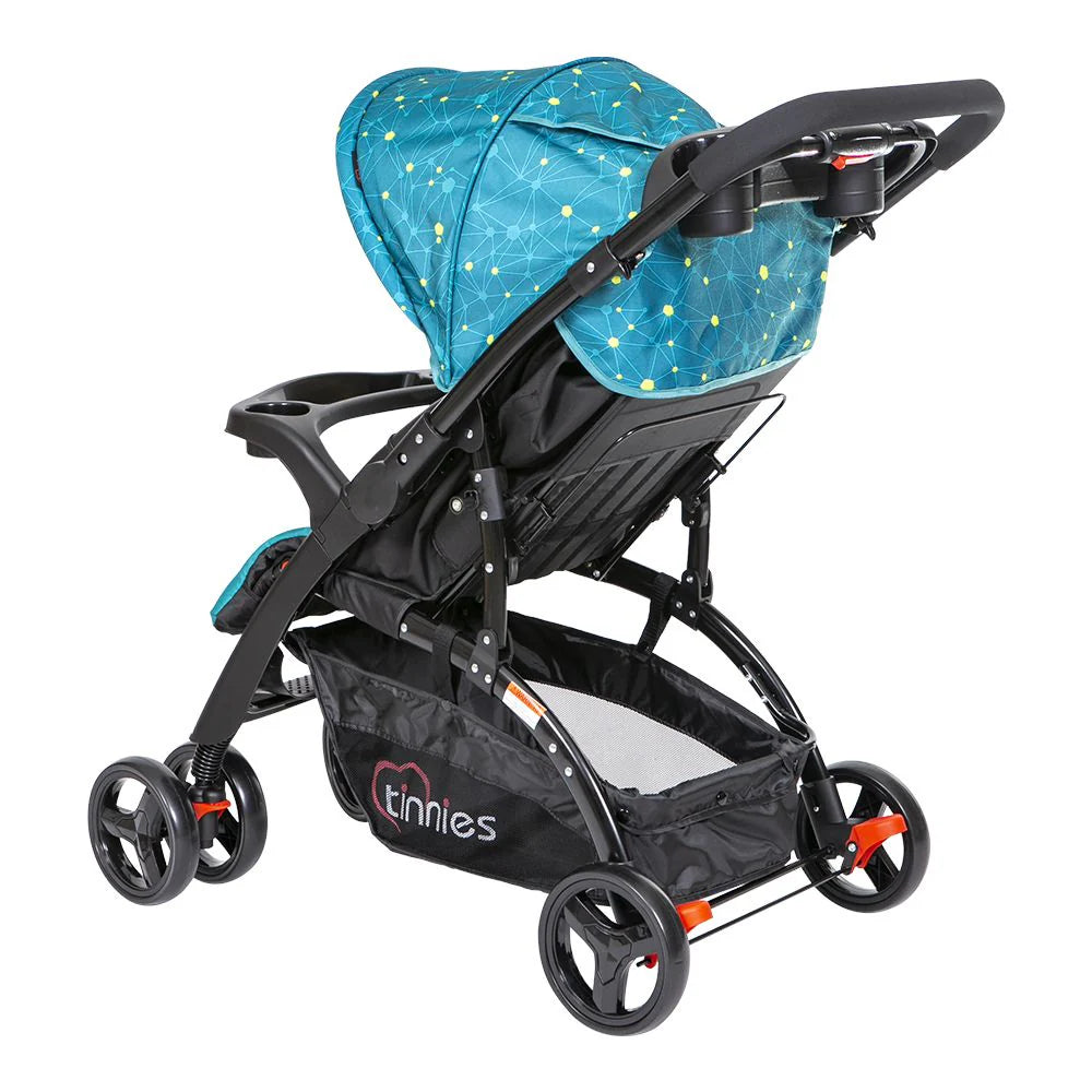 Baby Stroller Acid Blue – 3-Level Seat Adjustment & Cup Holders