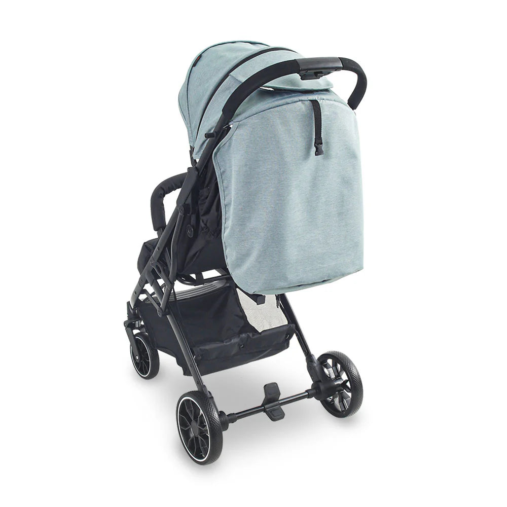 Baby Stroller Green – Compact Fold & Revolving Wheels