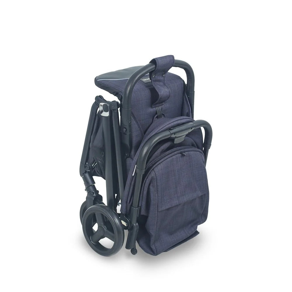 Baby Stroller Navy Blue – Adjustable Footrest