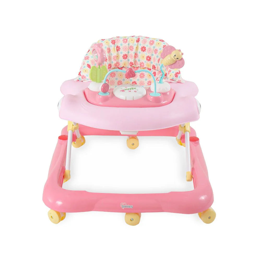 Baby Walker Pink – Padded Seat & Toy Tray