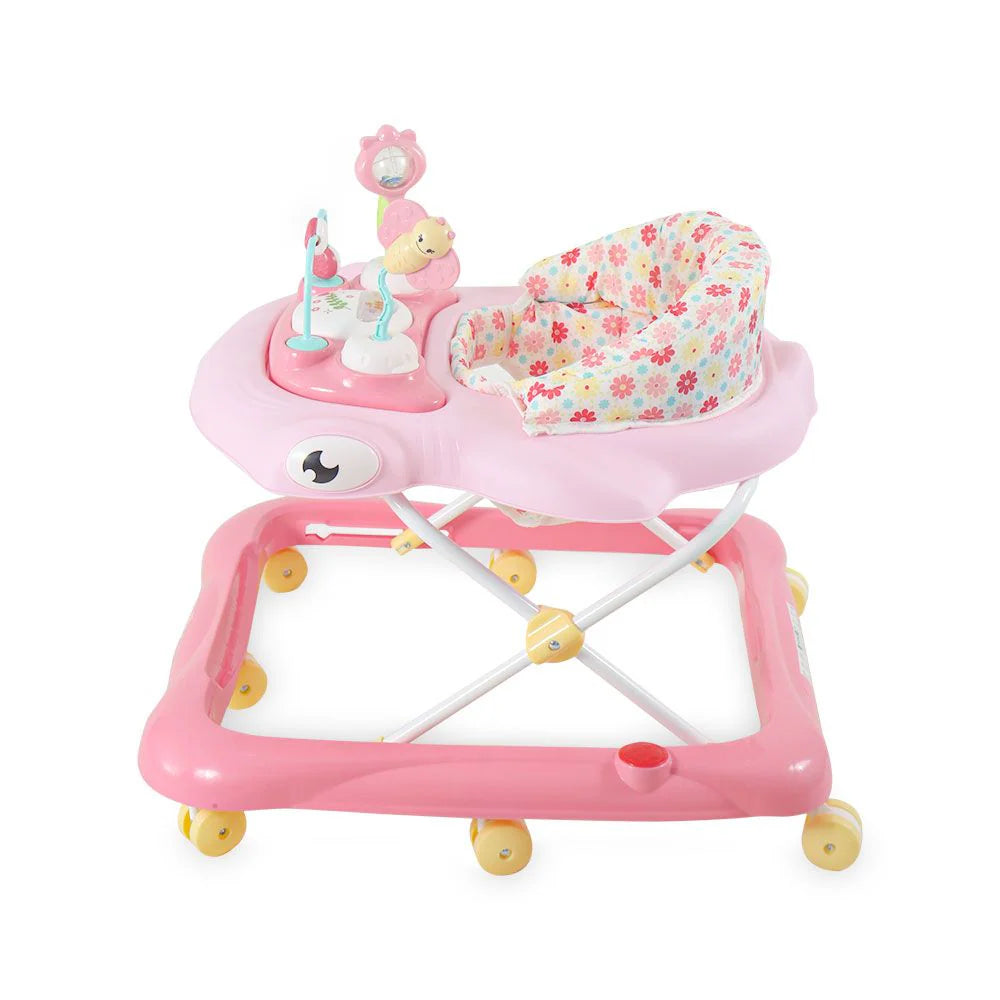 Baby Walker Pink – Padded Seat & Toy Tray