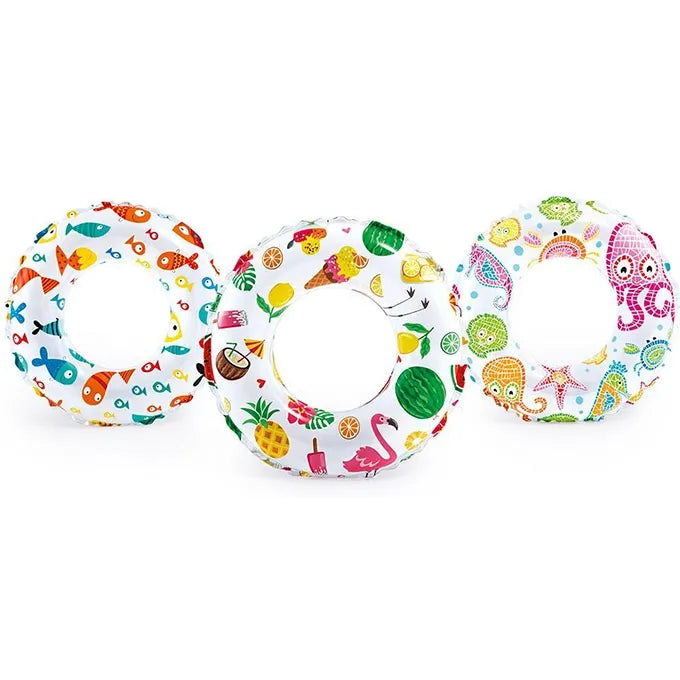 INTEX 24-Inch Lively Print Swim Ring