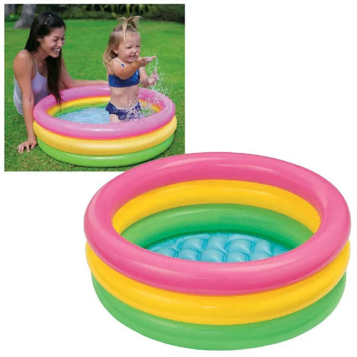 INTEX Inflatable 35X26X24 Baby Bath Pool – 2 Foot 11 Inch × 2 Foot 2 Inch × 2 Foot