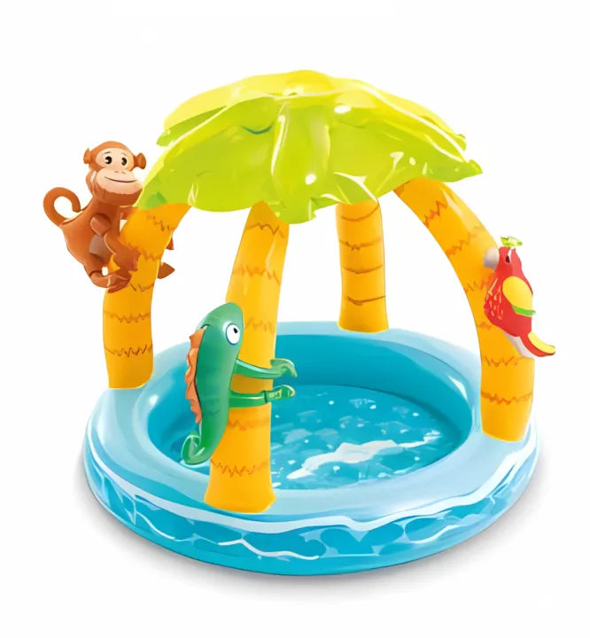 INTEX Inflatable 42X30 Tropical Baby Pool – 3 Foot 6 Inch Wide × 2 Foot 6 Inch Deep