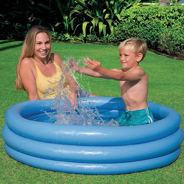 INTEX Inflatable 45X10 Crystal Blue Pool – 3 Foot 9 Inch Wide × 10 Inch Deep