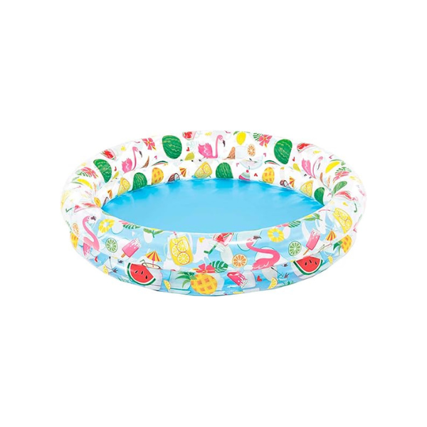INTEX Inflatable 58X13 Crystal Blue Pool – 4 Foot 10 Inch Wide × 1 Foot 1 Inch Deep