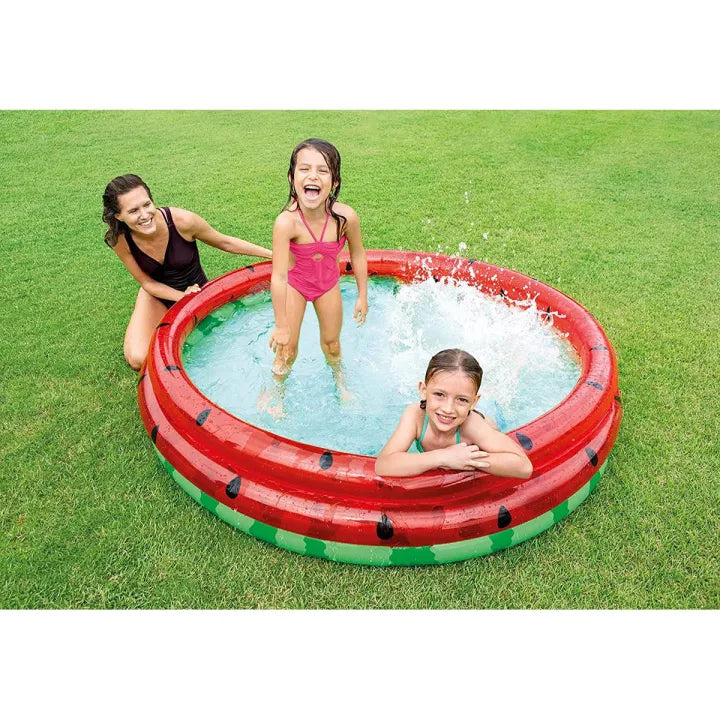 INTEX Inflatable 66X15 Watermelon Pool – 5 Foot 6 Inch Wide × 1 Foot 3 Inch Deep