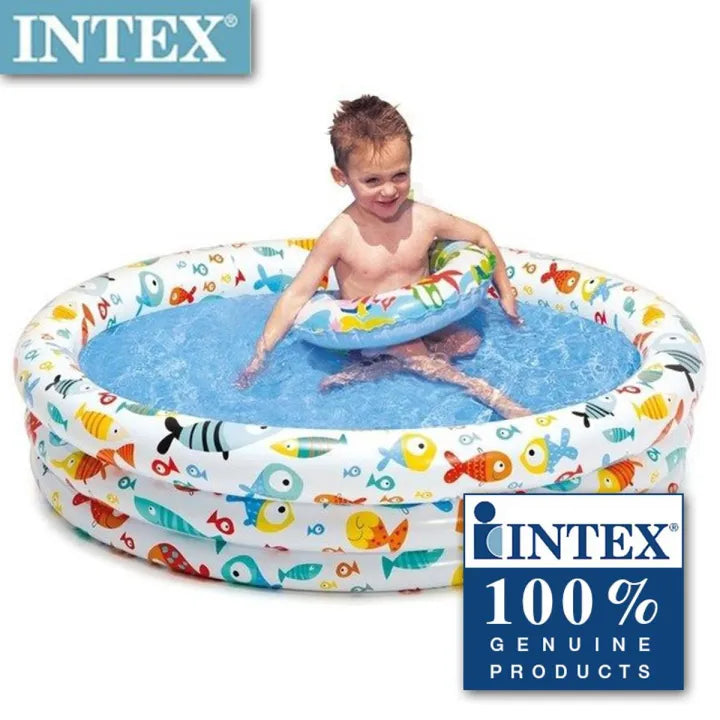 INTEX Inflatable Fish Bowl Pool – 5 Foot Wide × 1 Foot 10 Inch Deep