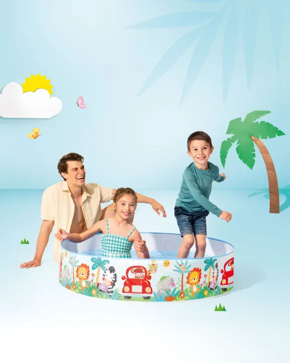 INTEX Inflatable Sunny Rays Spray Pool – 4 Foot Wide × 10 Inch Deep