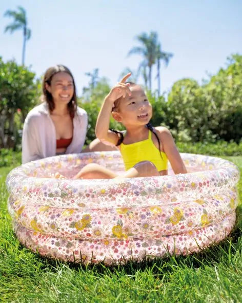 INTEX Inflatable Sweet Blossom Pool – 2 Foot 10 Inch Wide × 10 Inch Deep