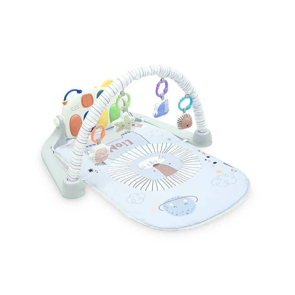 Baby Play Mat Piano Gym – Grey (0–36 Months)