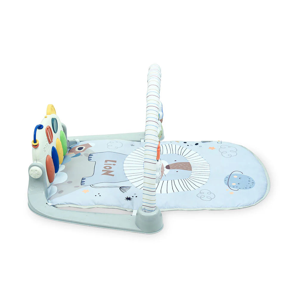 Baby Play Mat Piano Gym – Grey (0–36 Months)