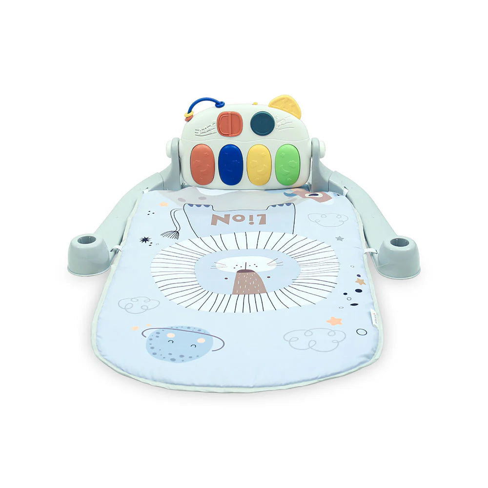 Baby Play Mat Piano Gym – Grey (0–36 Months)