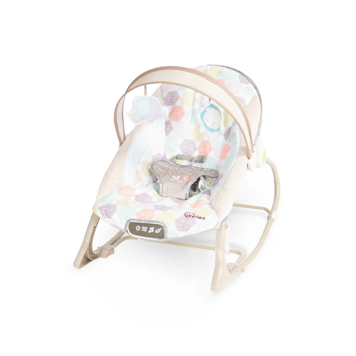 Baby Rocker with Safety Belt – Toy Bar & Music