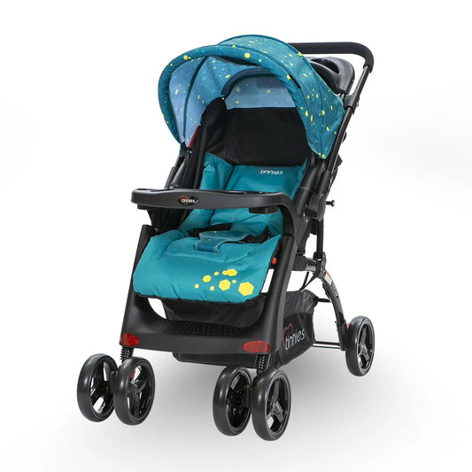 Baby Stroller Acid Blue – 3-Level Seat Adjustment & Cup Holders