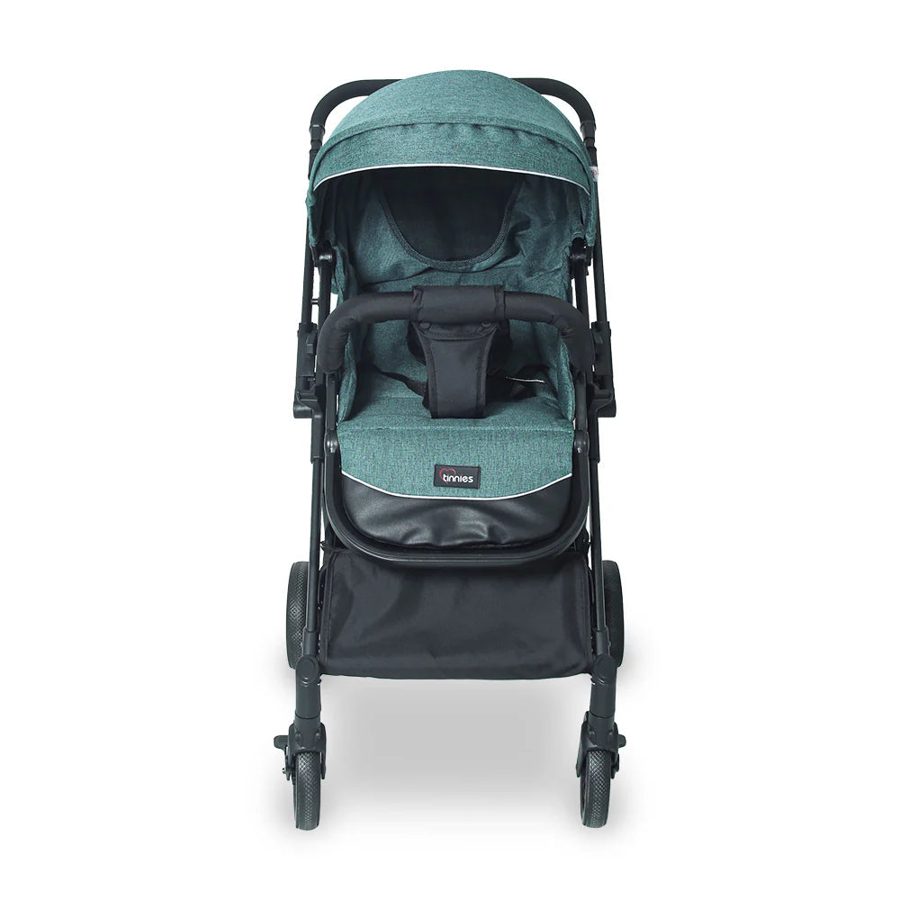 Baby Stroller Green – Foldable with Reversible Handle