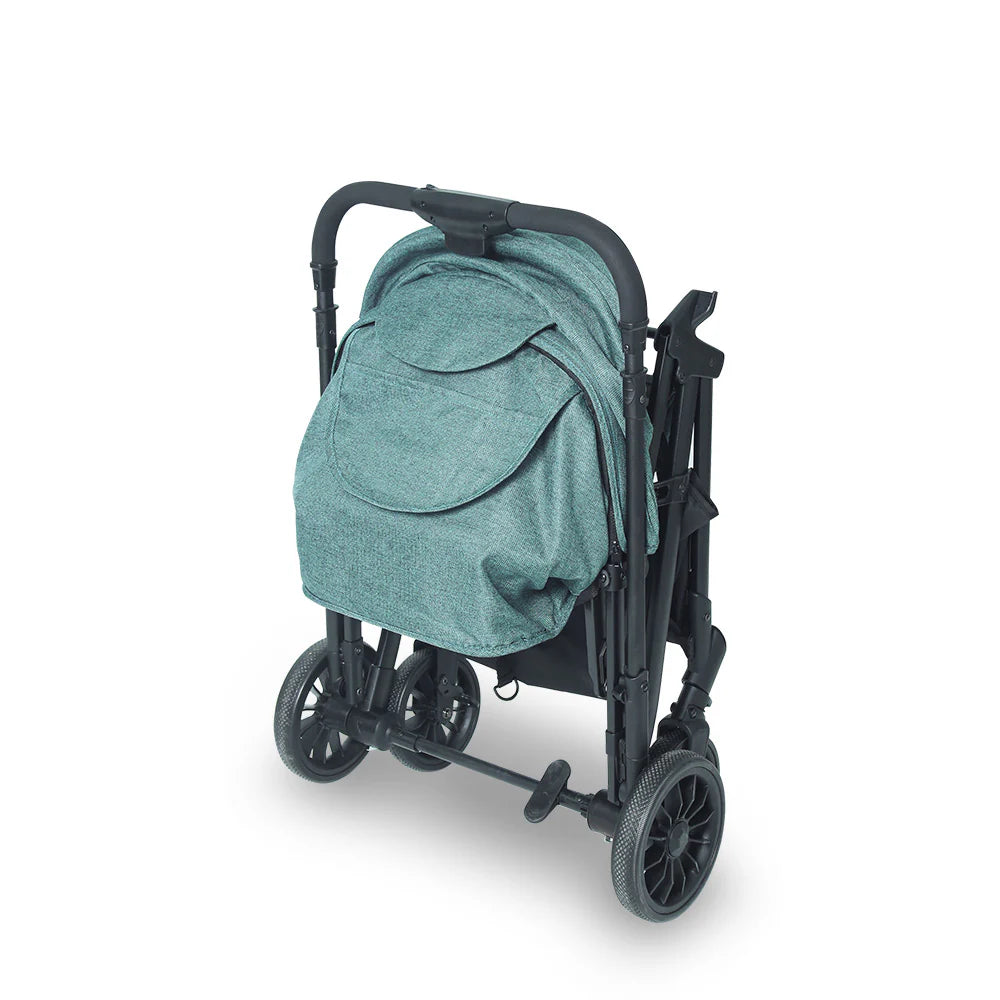 Baby Stroller Green – Foldable with Reversible Handle