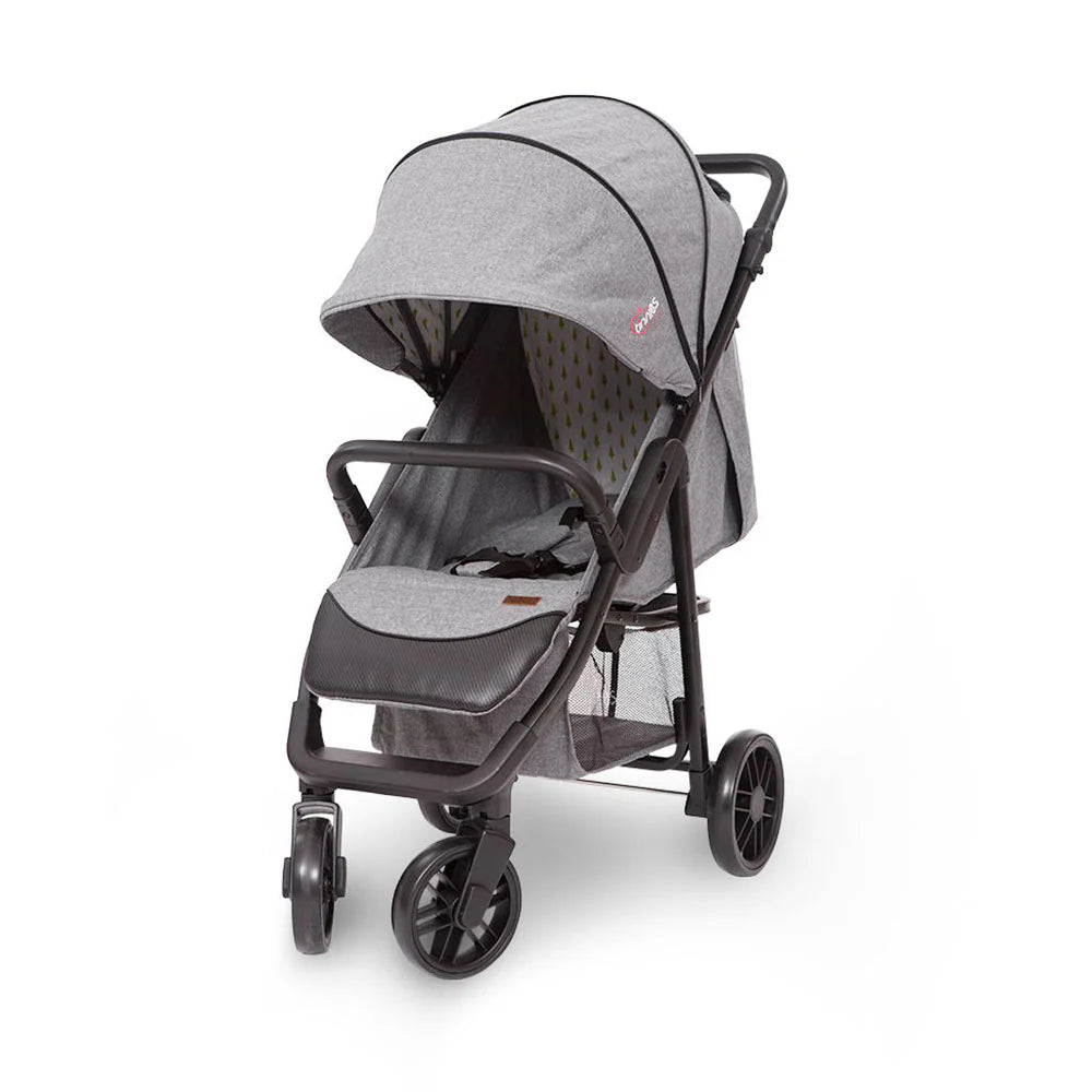 Baby Stroller Grey Premium – Height Adjustable Handle