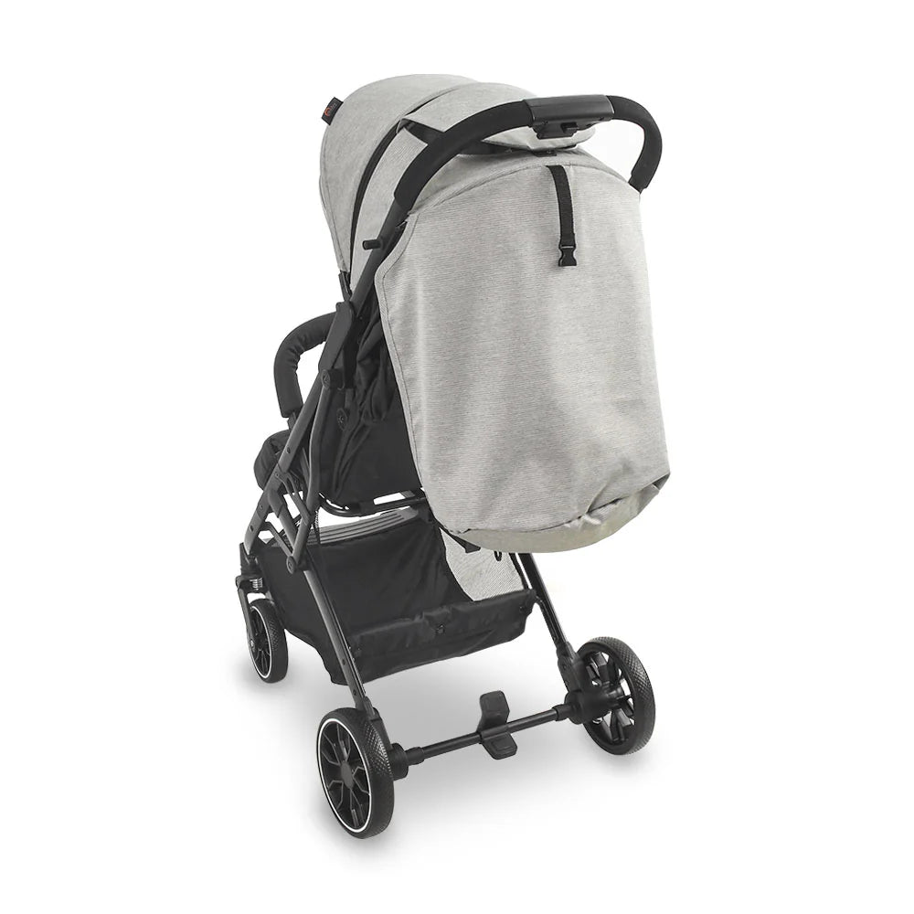 Baby Stroller Grey – Compact Fold & Revolving Wheels