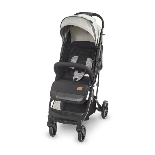Baby Stroller Grey – Compact Fold & Revolving Wheels