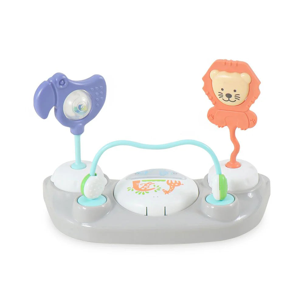 Baby Walker Blue – 8 Wheel – Padded Seat & Toy Tray