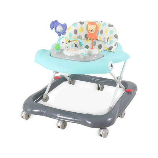 Baby Walker Blue – 8 Wheel – Padded Seat & Toy Tray
