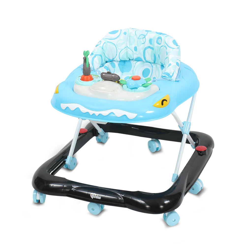 Baby Walker with Removable Toy Tray – Blue