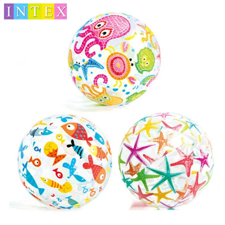INTEX 20-Inch Lively Print Inflatable Ball