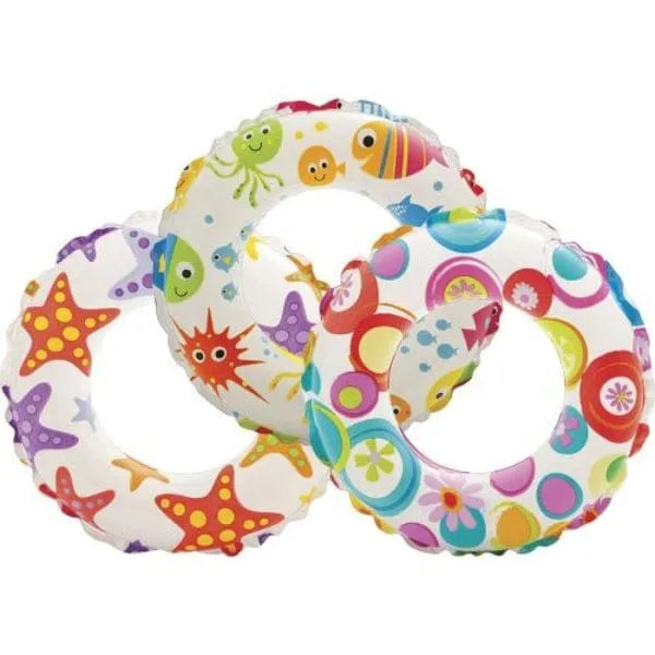 INTEX 20-Inch Lively Print Swim Ring