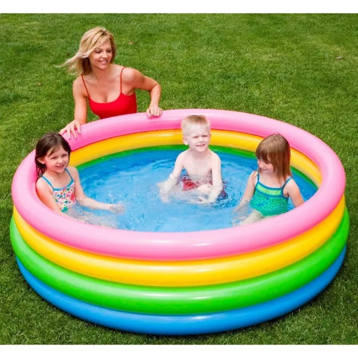 INTEX Inflatable 110X88X54 Swim Center Pool – 9 Foot 2 Inch × 7 Foot 4 Inch × 4 Foot 6 Inch