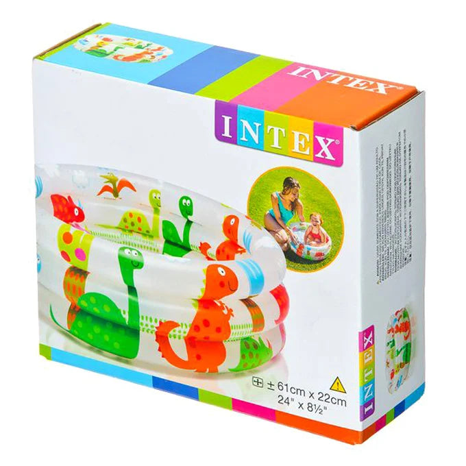 INTEX Inflatable 24X8 Dino Pool – 2 Foot Wide × 8 Inch Deep