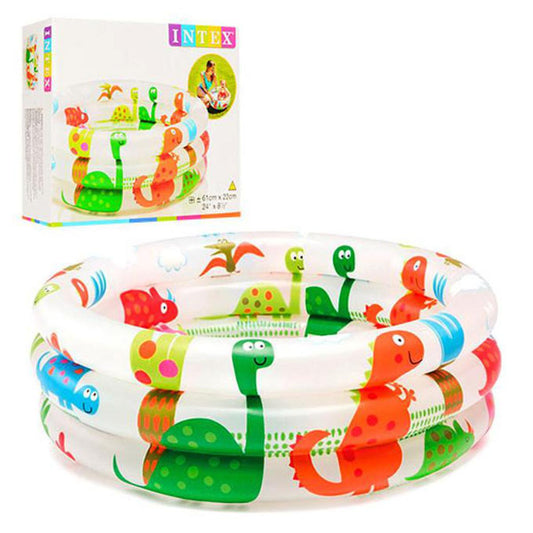 INTEX Inflatable 24X8 Dino Pool – 2 Foot Wide × 8 Inch Deep