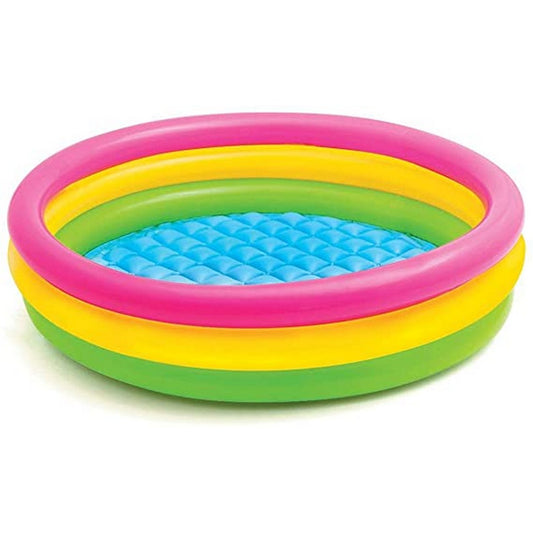 INTEX Inflatable 45X10 Sunset Glow Pool – 3 Foot 9 Inch Wide × 10 Inch Deep