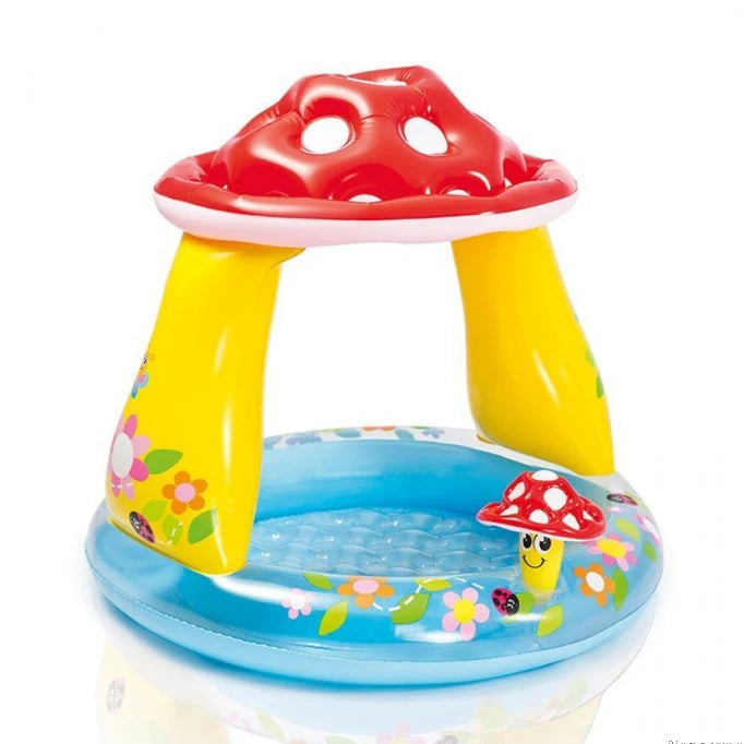 INTEX Inflatable 40X35 Mushroom Baby Pool – 3 Foot 4 Inch Wide × 2 Foot 11 Inch Deep