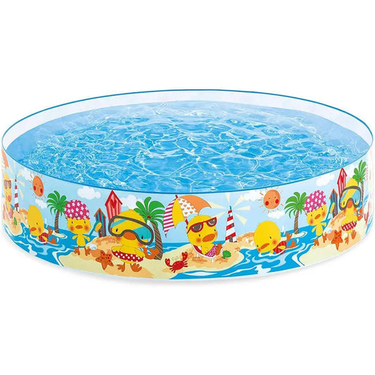 INTEX Inflatable 48X10 Duckling Snap Set Pool – 4 Foot Wide × 10 Inch Deep