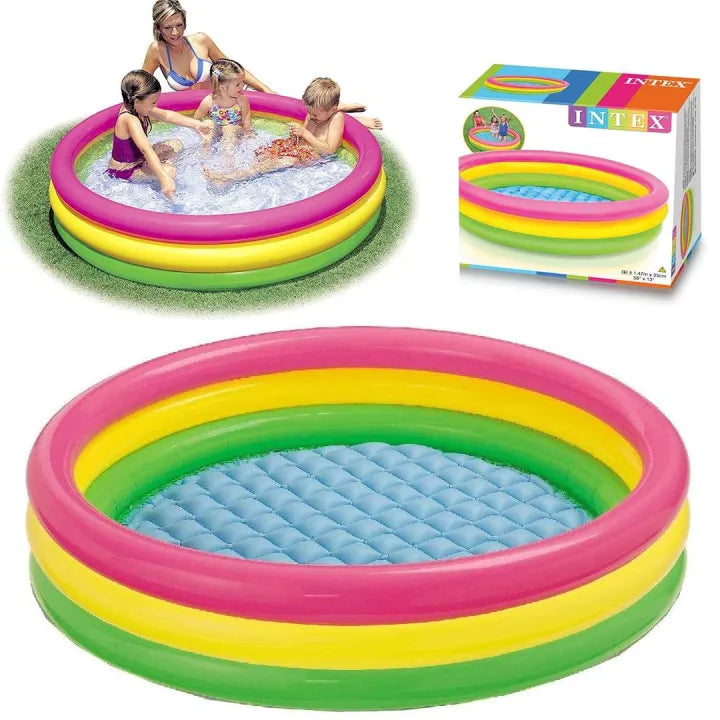 INTEX Inflatable 50X40X34 Baby Fish Pool – 4 Foot 2 Inch × 3 Foot 4 Inch × 2 Foot 10 Inch