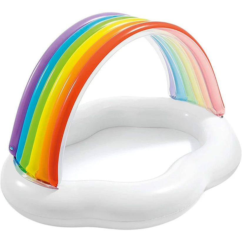 INTEX Inflatable 56X47X35 Rainbow Pool – 4 Foot 8 Inch × 3 Foot 11 Inch × 2 Foot 11 Inch