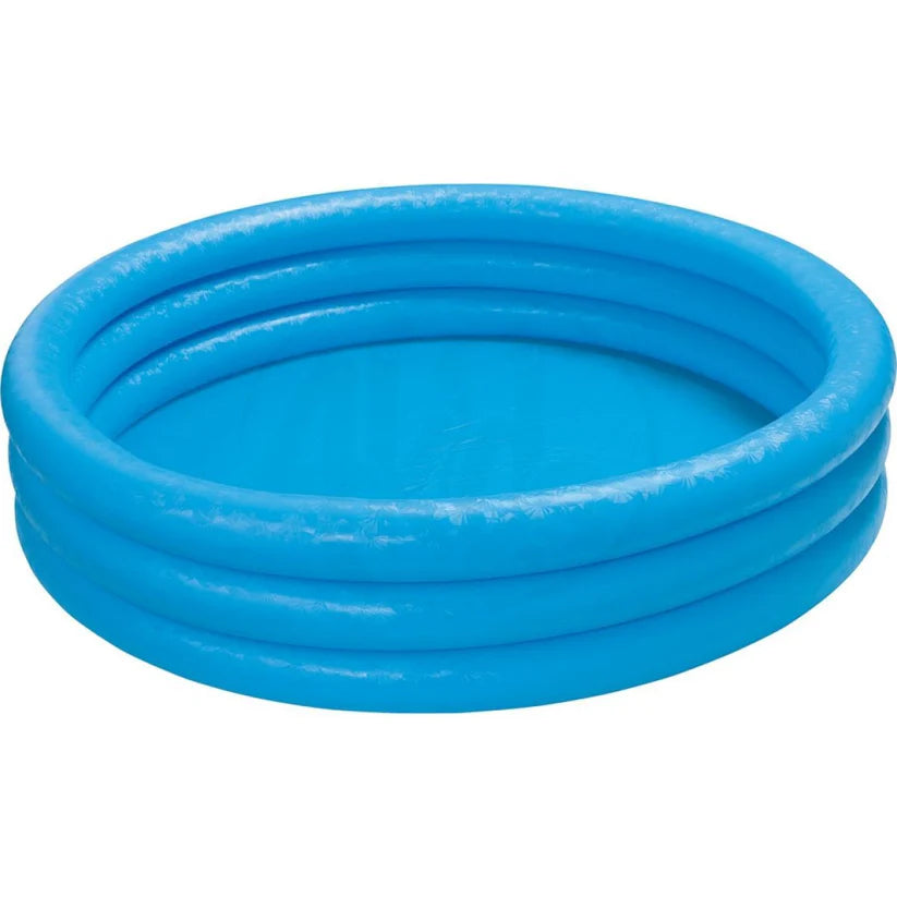 INTEX Inflatable 66X15 Crystal Blue Pool – 5 Foot 6 Inch Wide × 1 Foot 3 Inch Deep