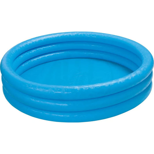 INTEX Inflatable 66X15 Crystal Blue Pool – 5 Foot 6 Inch Wide × 1 Foot 3 Inch Deep