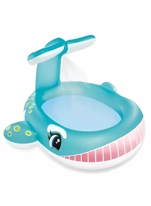 INTEX Inflatable 79X77X36 Whale Spray Pool – 6 Foot 7 Inch × 6 Foot 5 Inch × 3 Foot