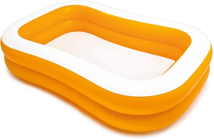 INTEX Inflatable 90X60X19 Mandarin Pool – 7 Foot 6 Inch × 5 Foot × 1 Foot 7 Inch