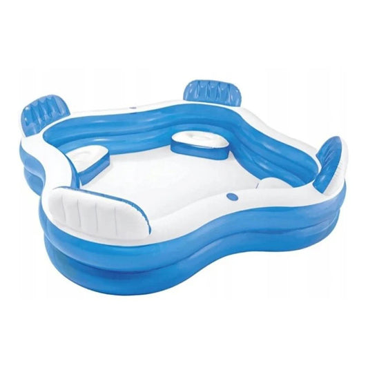 INTEX Inflatable 90X86X31 Family Swim Center Pool – 7 Foot 6 Inch × 7 Foot 2 Inch × 2 Foot 7 Inch