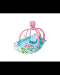 INTEX Inflatable Octopus Fancy Pool – 8 Foot 4 Inch × 8 Foot 4 Inch × 3 Foot 6 Inch