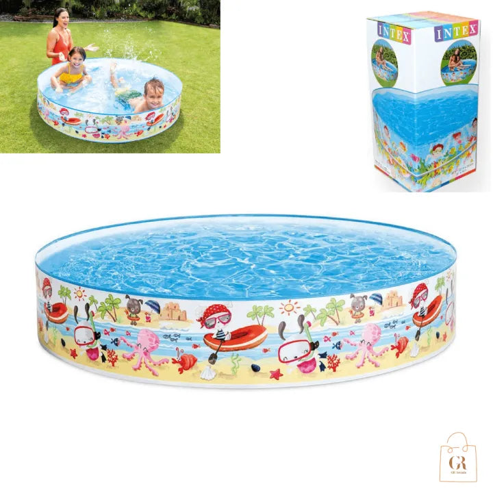 INTEX Inflatable Sunny Rays Spray Pool – 4 Foot Wide × 10 Inch Deep