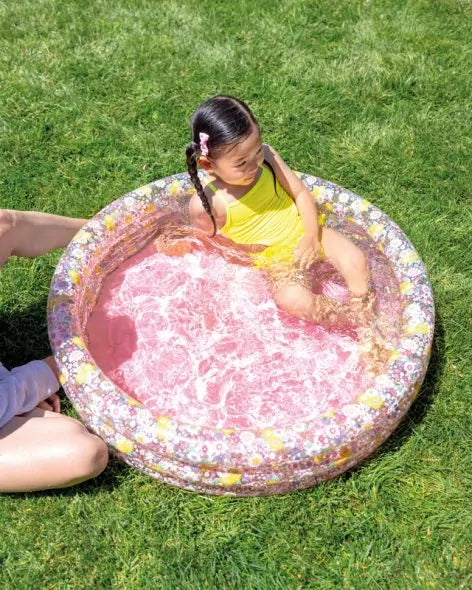 INTEX Inflatable Sweet Blossom Pool – 2 Foot 10 Inch Wide × 10 Inch Deep