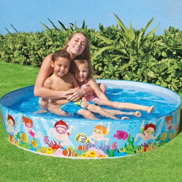INTEX Inflatable 48X10 Duckling Snap Set Pool – 4 Foot Wide × 10 Inch Deep