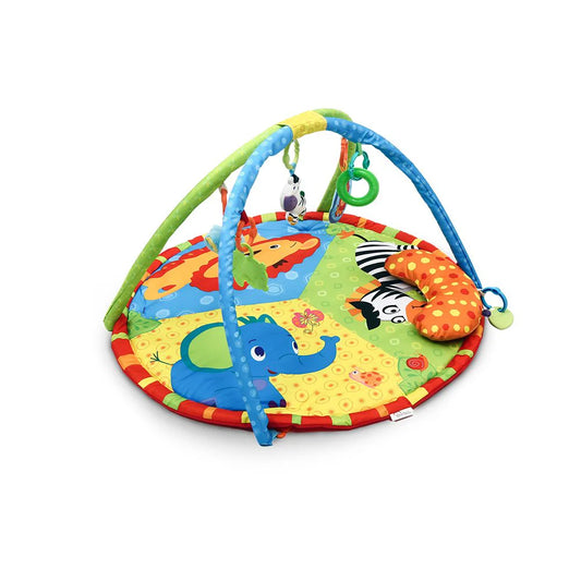 Unisex Baby Play Mat – 4-in-1 with 5 Toys (0–12 Months)